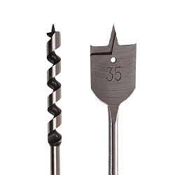 Speed en slangenboor set, met speedboor Ø 35 mm, slangenboor Ø 12 x 200 mm