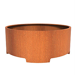 CIRCUM met poten Ø2000x800mm Corten (CTP1.1)