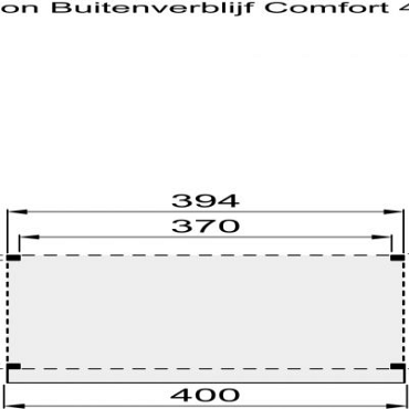 Douglasvision Buitenverblijf Comfort 400x270cm kleurloos geïmpregneerd