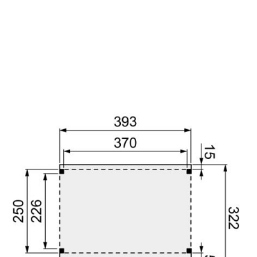 Douglasvision Kapschuur Comfort 400x250cm groen geïmpregneerd