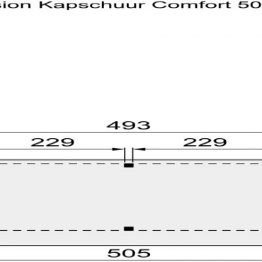 Douglasvision Kapschuur Comfort 500x250cm onbehandeld