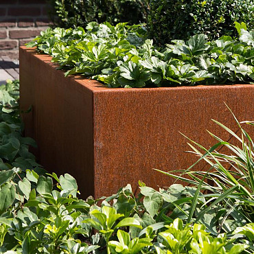 CARREZ zonder bodem 2000x2000x800mm Corten (CAW1.1)