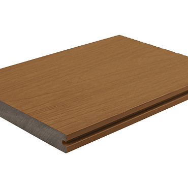 WPC 23x210mm Fiberdeck Premium | massief | 2-zijdig Teak 500cm