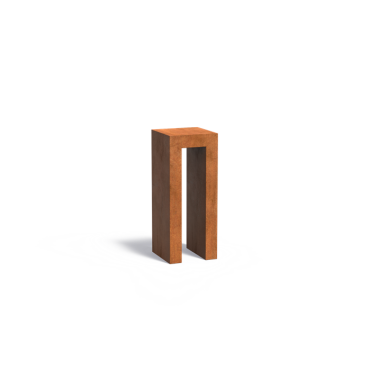 U-Sokkel 400x400x1000mm Corten 2mm (CKU6)