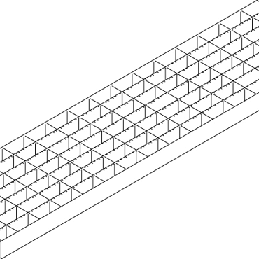 ACO Highline Maasrooster verzinkt staal L=500mm 30/10