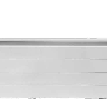 Bloembak Modulair Wit (RAL9016) fijnstructuur 60x60x56cm