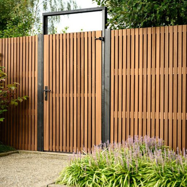 Lattenscherm Thermovision Ayous geschaafd recht horizontaal/verticaal 180x180cm