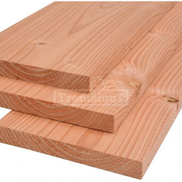 Planken douglas 25x195x5000mm onbehandeld, gedroogd en geschaafd