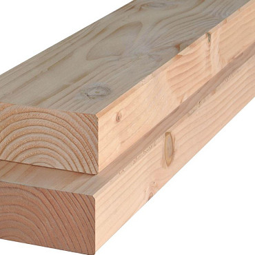 Balk douglas 65x190x4000mm onbehandeld, gedroogd en geschaafd