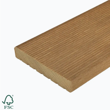 Terrasplank Bangkirai 25x145mm fijn/grof Premium P110 | 390 cm