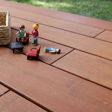 Terrasplank Thermo Bamboe Samba | TGV-clipprofielen gegroefd/glad 18x139mm | 225cm