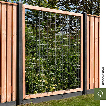 Douglas Betonijzertrellis met maas 7,5x7,5cm in Raamwerk 4,5x7cm 180x180cm onbehandeld