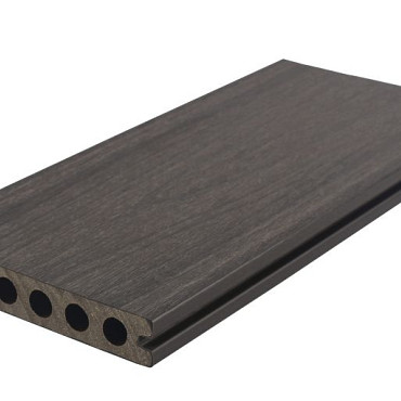 WPC 22,5x138mm FIberdeck Premium | ronde kamer | 2-zijdig | Dark Grey 400cm