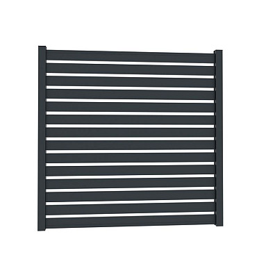 Boston Aluminium Lamel Open 21x100mm L-178 cm RAL9005