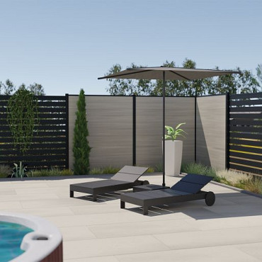 Boston Aluminium Lamel Open 21x100mm L-178 cm RAL9005