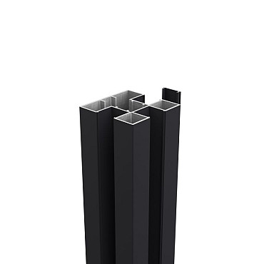Boston Aluminium H-paal 75x75mm L-250 cm RAL9005