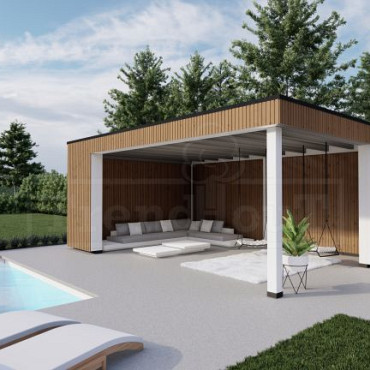 Buitenverblijf Capri 4900x3750x2550mm (bxdxh) model rechts alleen constructie