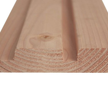 Douglas geschaafd rhombusprofiel 2,7x14,5x500cm onbehandeld