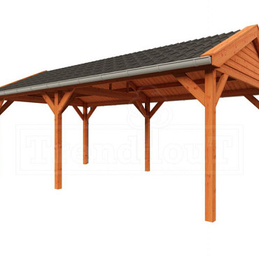 Buitenverblijf Zadeldak Betula 6800x4150x3350mm (bxdxh)