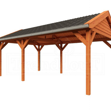 Buitenverblijf Zadeldak Betula 6300x4150x3350mm (bxdxh)