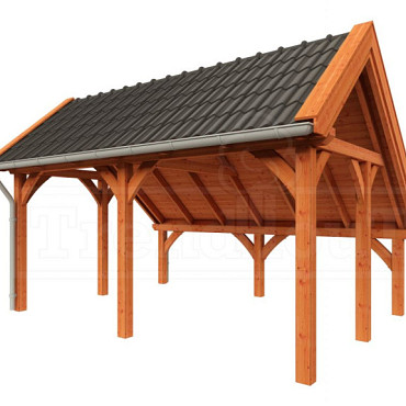 Kapschuur de Hoeve XL 5300x4400x3750mm (bxdxh)