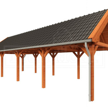 Buitenverblijf Zadeldak XL 12170x4400x4250mm (bxdxh)