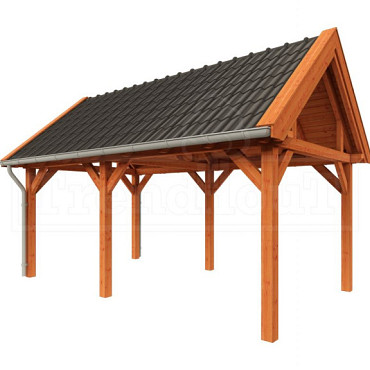 Buitenverblijf Zadeldak XL 5850x3800x3950mm (bxdxh)