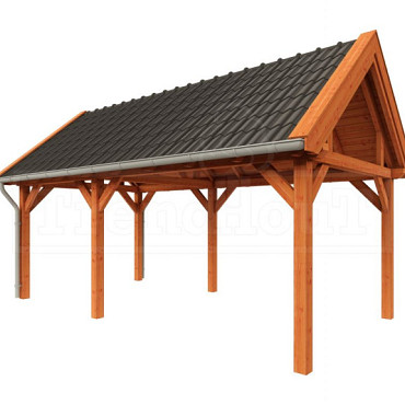 Buitenverblijf Zadeldak XL 6500x3800x3950mm (bxdxh)