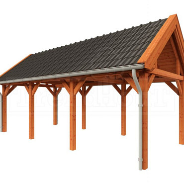 Buitenverblijf Zadeldak XL 7650x3800x3950mm (bxdxh)