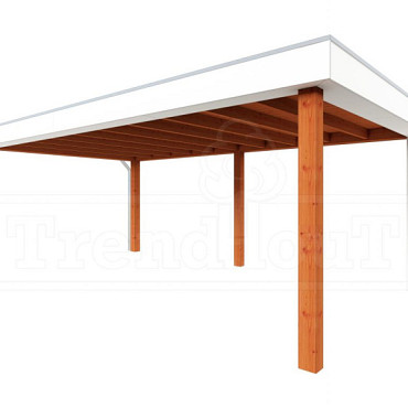 Buitenverblijf Verona model links 6250x4000x2500mm (bxdxh)