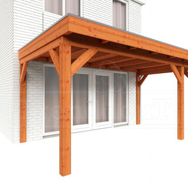 Aanbouwveranda Ancona 4800x3300x2600mm (bxdxh) rechts