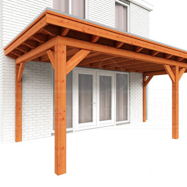 Aanbouwveranda Lucca 6050x3250x2600mm (bxdxh) rechts