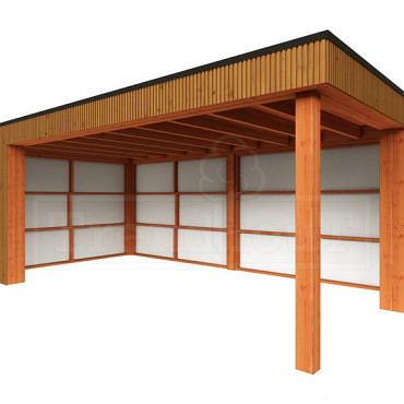 Buitenverblijf Capri 6100x3750x2550mm (bxdxh) model links alleen constructie