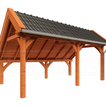 Kapschuur de Hoeve XL 5850x3800x3450mm (bxdxh) rechts