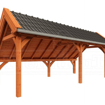 Kapschuur de Hoeve XL 7000x3800x3450mm (bxdxh) rechts