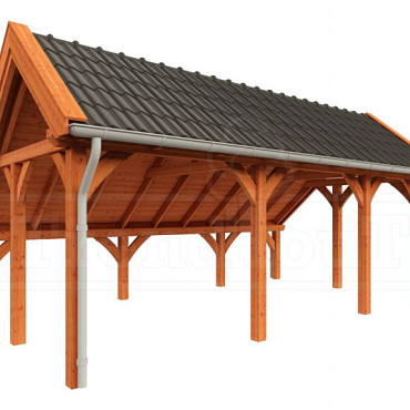 Kapschuur de Hoeve XL 7100x4400x3750mm (bxdxh) rechts