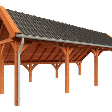 Kapschuur de Hoeve XL 8200x4400x3750mm (bxdxh) rechts