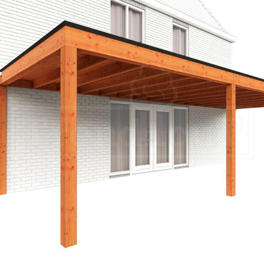 Aanbouwveranda Modena 9050x3650x2700mm (bxdxh) rechts