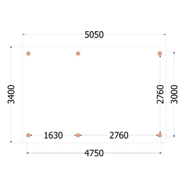 Kapschuur de Deel 5050x3400x3000mm (bxdxh)