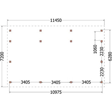 Kapschuur de Hofstee XXL 11450x7200x5000mm (bxdxh)