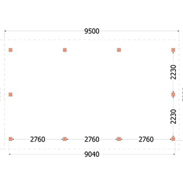 Kapschuur de Hofstee XXL 9500x5950x4600mm (bxdxh)