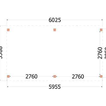 Kapschuur de Stee 6000x3600x3350mm (bxdxh)