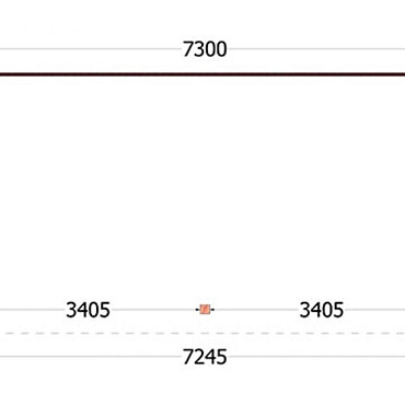 Aanbouwveranda Ancona 7300x3900x2600mm (bxdxh)