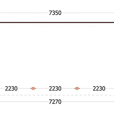 Aanbouwveranda Ancona 7350x3900x2600mm (bxdxh)