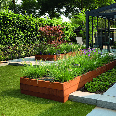 Plantenbak Modulair Corten 240x90x28cm