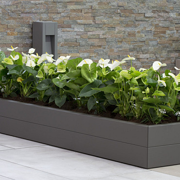 Plantenbak Modulair Taupe 150x60x28cm
