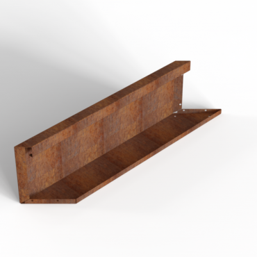 Component Module+ Parallel paneel-L (E) 90x28cm Corten