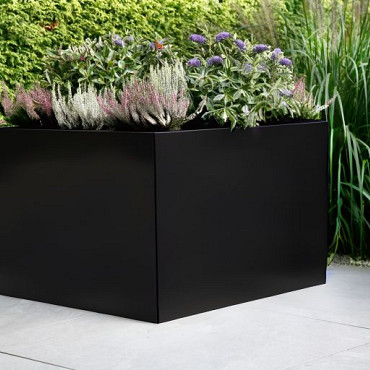 Plantenbak Vlak Grafietzwart 150x60x60cm