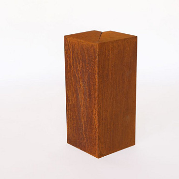 Overzetstuk muurelement Hoek - 17x45x12cm Corten