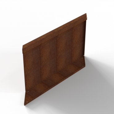 Plantenbak Module+ Parallel paneel-Rechts (E) 90x56cm Corten